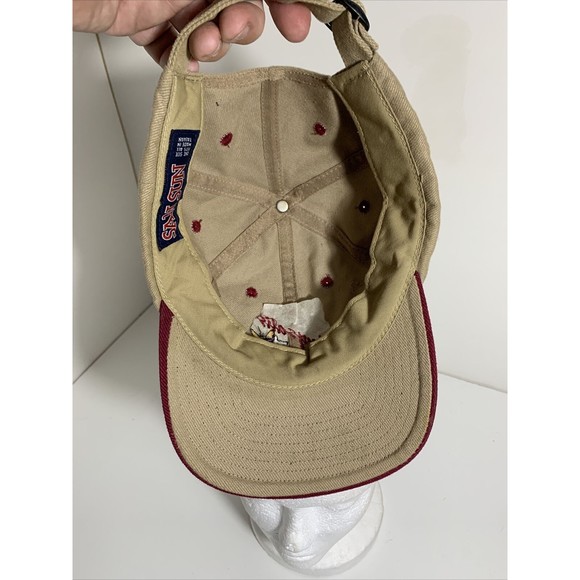 Chrysalis San Sun Tan / Red Adjustable Strap Hat Cap - Picture 9 of 12